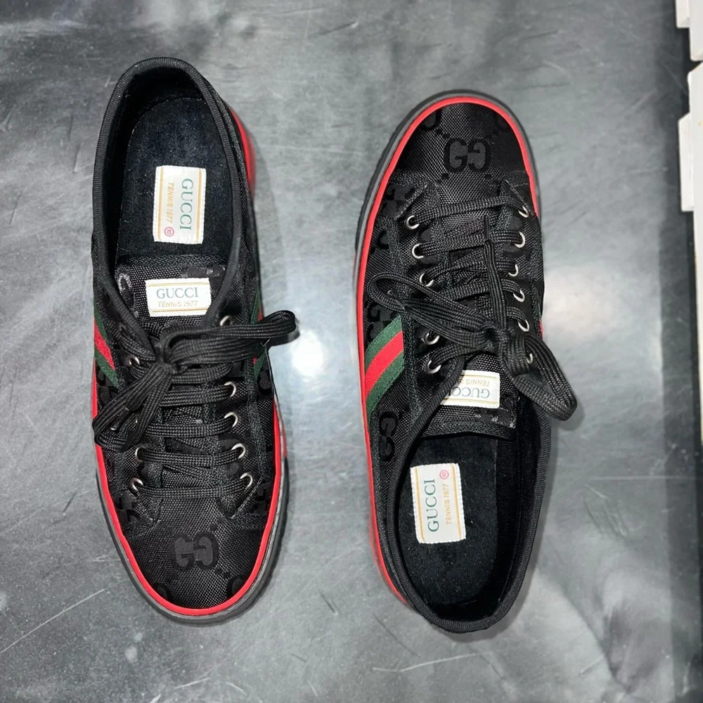Gucci Men's Black Tennis Sneakers - Picture 1 of 11